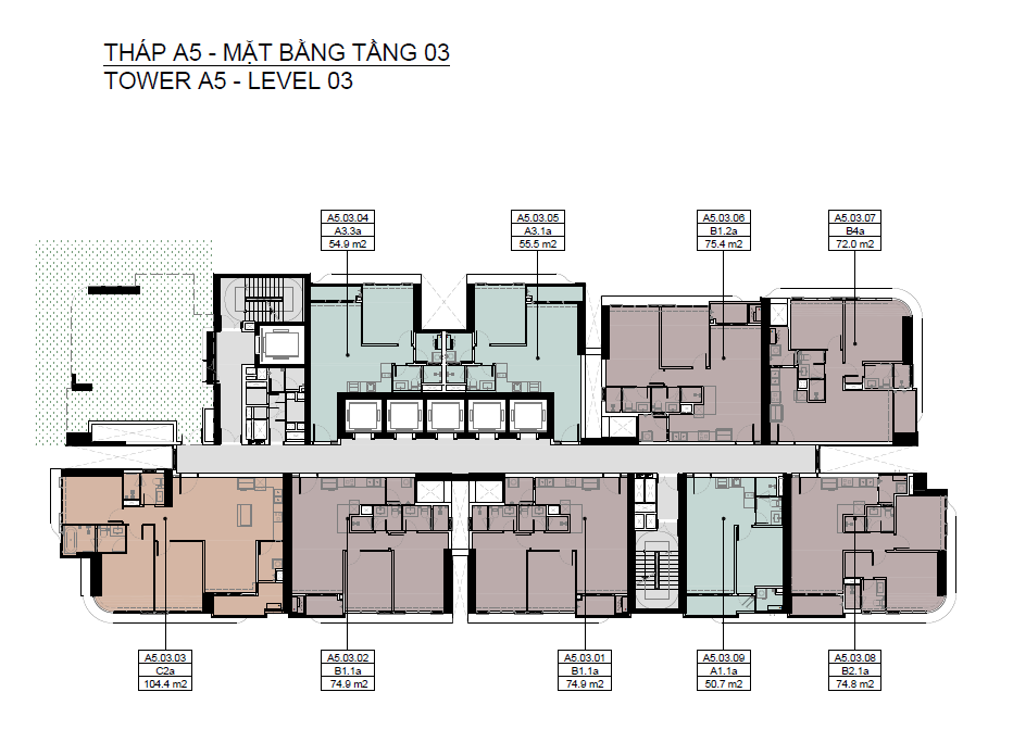 Tháp A5 tầng 3