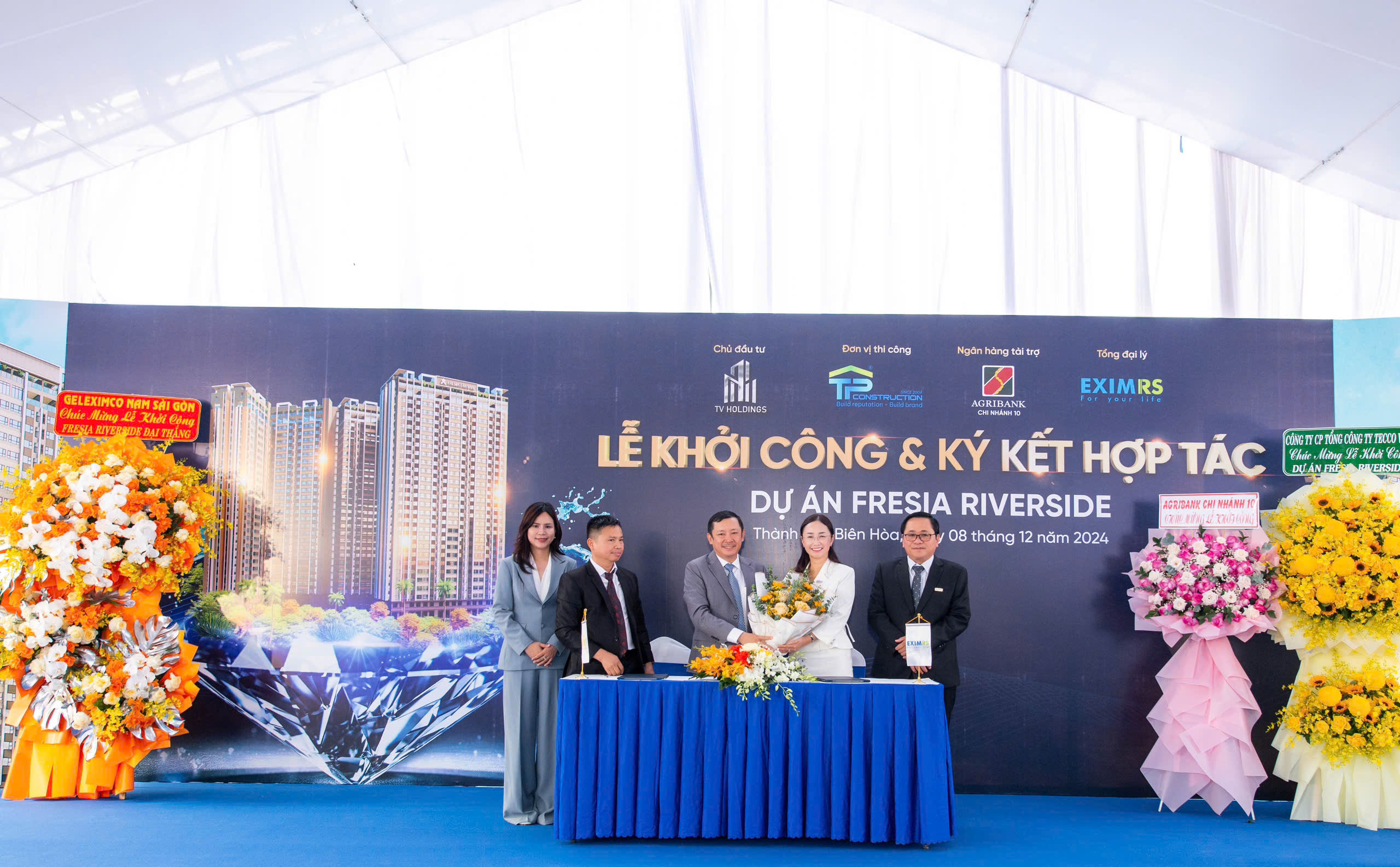 CHÍNH THỨC KHỞI CÔNG CĂN HỘ FRESIA RIVERSIDE, EXIMRS LÀ TỔNG ĐẠI LÝ