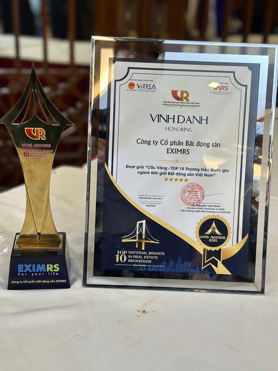Cúp "Cầu Vàng" - giải thưởng danh giá của ngành môi giới bất động sản Việt Nam